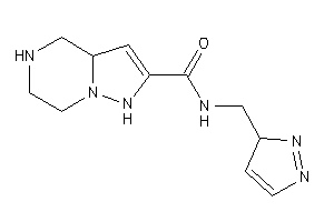N-(3H-pyrazol-3-ylmethyl)-1,3a,4,5,6,7-hexahydropyrazolo[1,5-a]pyrazine-2-carboxamide