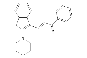 Image of 1-phenyl-3-(2-piperidino-3H-inden-1-yl)prop-2-en-1-one