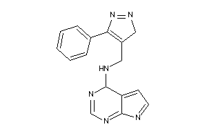 (5-phenyl-3H-pyrazol-4-yl)methyl-(4H-pyrrolo[2,3-d]pyrimidin-4-yl)amine