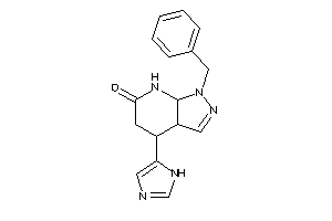1-benzyl-4-(1H-imidazol-5-yl)-4,5,7,7a-tetrahydro-3aH-pyrazolo[3,4-b]pyridin-6-one