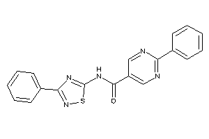 2-phenyl-N-(3-phenyl-1,2,4-thiadiazol-5-yl)pyrimidine-5-carboxamide