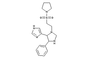 4-[5-phenyl-3-(2-pyrrolidinosulfonylethyl)imidazolidin-4-yl]-1H-imidazole