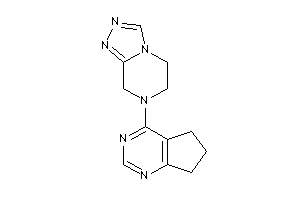 7-(6,7-dihydro-5H-cyclopenta[d]pyrimidin-4-yl)-6,8-dihydro-5H-[1,2,4]triazolo[4,3-a]pyrazine