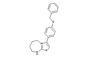 Image of 3-(4-benzoxyphenyl)-6,7,8,9-tetrahydro-5H-thiazolo[3,2-a][1,3]diazepin-4-ium