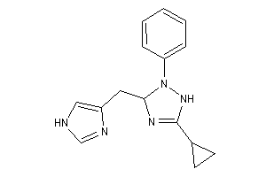 5-cyclopropyl-3-(1H-imidazol-4-ylmethyl)-2-phenyl-1,3-dihydro-1,2,4-triazole