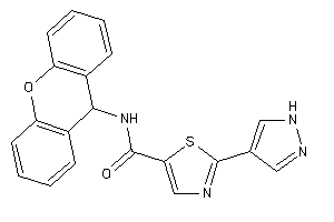 2-(1H-pyrazol-4-yl)-N-(9H-xanthen-9-yl)thiazole-5-carboxamide
