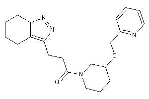 3-(5,6,7,7a-tetrahydro-4H-indazol-3-yl)-1-[3-(2-pyridylmethoxy)piperidino]propan-1-one