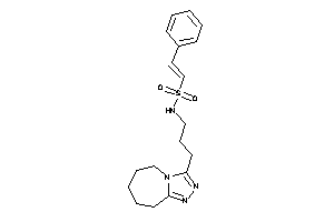 2-phenyl-N-[3-(6,7,8,9-tetrahydro-5H-[1,2,4]triazolo[4,3-a]azepin-3-yl)propyl]ethenesulfonamide