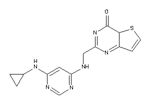 2-[[[6-(cyclopropylamino)pyrimidin-4-yl]amino]methyl]-4aH-thieno[3,2-d]pyrimidin-4-one