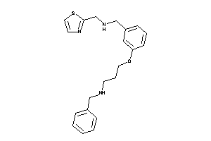 Benzyl-[3-[3-[(thiazol-2-ylmethylamino)methyl]phenoxy]propyl]amine
