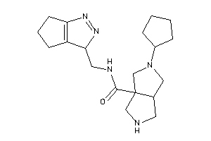 5-cyclopentyl-N-(3,4,5,6-tetrahydrocyclopenta[c]pyrazol-3-ylmethyl)-1,2,3,3a,4,6-hexahydropyrrolo[3,4-c]pyrrole-6a-carboxamide