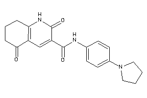 Image of 2,5-diketo-N-(4-pyrrolidinophenyl)-1,6,7,8-tetrahydroquinoline-3-carboxamide