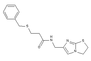 3-(benzylthio)-N-(2,3-dihydroimidazo[2,1-b]thiazol-6-ylmethyl)propionamide