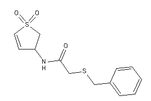 Image of 2-(benzylthio)-N-(1,1-diketo-2,3-dihydrothiophen-3-yl)acetamide