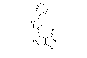 4-(1-phenylpyrazol-4-yl)-4,5,6,6a-tetrahydro-3aH-pyrrolo[3,4-c]pyrrole-1,3-quinone