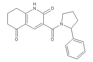 Image of 3-(2-phenylpyrrolidine-1-carbonyl)-1,6,7,8-tetrahydroquinoline-2,5-quinone