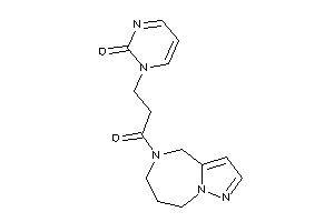 1-[3-keto-3-(4,6,7,8-tetrahydropyrazolo[1,5-a][1,4]diazepin-5-yl)propyl]pyrimidin-2-one