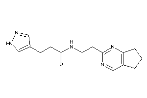 N-[2-(6,7-dihydro-5H-cyclopenta[d]pyrimidin-2-yl)ethyl]-3-(1H-pyrazol-4-yl)propionamide