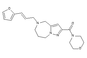 Image of [5-[3-(2-furyl)allyl]-4,6,7,8-tetrahydropyrazolo[1,5-a][1,4]diazepin-2-yl]-morpholino-methanone