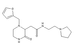 2-[1-(2-furfuryl)-3-keto-piperazin-2-yl]-N-(2-pyrrolidinoethyl)acetamide