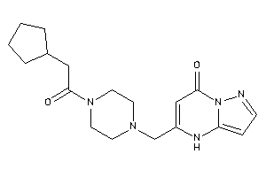 5-[[4-(2-cyclopentylacetyl)piperazino]methyl]-4H-pyrazolo[1,5-a]pyrimidin-7-one