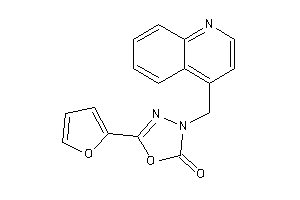 5-(2-furyl)-3-(4-quinolylmethyl)-1,3,4-oxadiazol-2-one