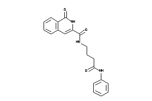 N-(4-anilino-4-keto-butyl)-1-keto-2H-isoquinoline-3-carboxamide