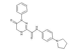 Image of 6-keto-1-phenyl-N-(4-pyrrolidinophenyl)-4,5-dihydro-1,2,4-triazine-3-carboxamide