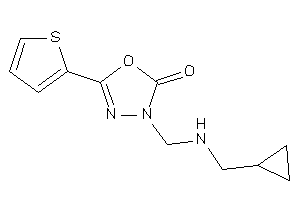 3-[(cyclopropylmethylamino)methyl]-5-(2-thienyl)-1,3,4-oxadiazol-2-one