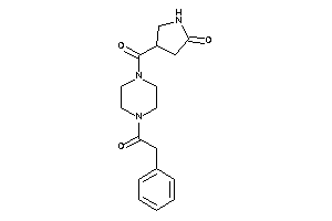 4-[4-(2-phenylacetyl)piperazine-1-carbonyl]-2-pyrrolidone