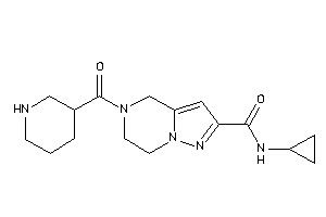 N-cyclopropyl-5-nipecotoyl-6,7-dihydro-4H-pyrazolo[1,5-a]pyrazine-2-carboxamide