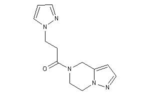 1-(6,7-dihydro-4H-pyrazolo[1,5-a]pyrazin-5-yl)-3-pyrazol-1-yl-propan-1-one