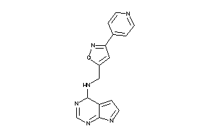 [3-(4-pyridyl)isoxazol-5-yl]methyl-(4H-pyrrolo[2,3-d]pyrimidin-4-yl)amine