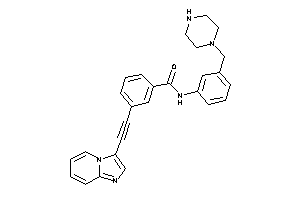 Image of 3-(2-imidazo[1,2-a]pyridin-3-ylethynyl)-N-[3-(piperazinomethyl)phenyl]benzamide
