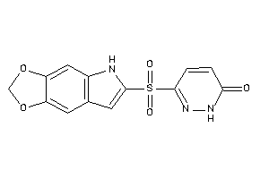 3-(5H-[1,3]dioxolo[4,5-f]indol-6-ylsulfonyl)-1H-pyridazin-6-one