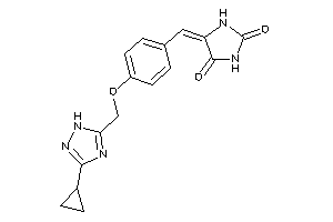 5-[4-[(3-cyclopropyl-1H-1,2,4-triazol-5-yl)methoxy]benzylidene]hydantoin