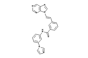 Image of N-(3-imidazol-1-ylphenyl)-3-(2-purin-9-ylvinyl)benzamide
