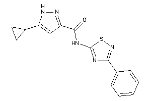 Image of 5-cyclopropyl-N-(3-phenyl-1,2,4-thiadiazol-5-yl)-1H-pyrazole-3-carboxamide