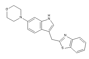 4-[3-(1,3-benzothiazol-2-ylmethyl)-1H-indol-6-yl]morpholine