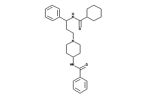 N-[1-[3-(cyclohexanecarbonylamino)-3-phenyl-propyl]-4-piperidyl]benzamide