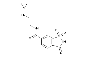 N-[2-(cyclopropylamino)ethyl]-1,1,3-triketo-1,2-benzothiazole-6-carboxamide