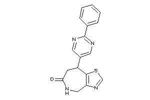 Image of 8-(2-phenylpyrimidin-5-yl)-4,5,7,8-tetrahydrothiazolo[4,5-c]azepin-6-one