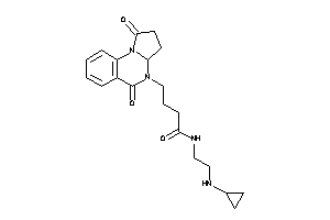 N-[2-(cyclopropylamino)ethyl]-4-(1,5-diketo-3,3a-dihydro-2H-pyrrolo[1,2-a]quinazolin-4-yl)butyramide