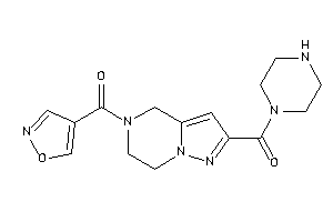 Isoxazol-4-yl-[2-(piperazine-1-carbonyl)-6,7-dihydro-4H-pyrazolo[1,5-a]pyrazin-5-yl]methanone