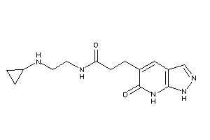 N-[2-(cyclopropylamino)ethyl]-3-(6-keto-1,7-dihydropyrazolo[3,4-b]pyridin-5-yl)propionamide