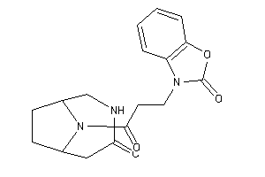 3-[3-keto-3-(3-keto-4,9-diazabicyclo[4.2.1]nonan-9-yl)propyl]-1,3-benzoxazol-2-one