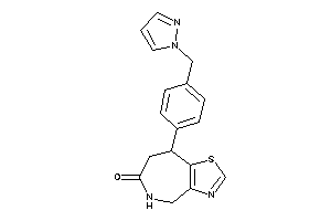 8-[4-(pyrazol-1-ylmethyl)phenyl]-4,5,7,8-tetrahydrothiazolo[4,5-c]azepin-6-one