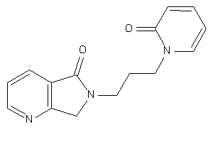 6-[3-(2-keto-1-pyridyl)propyl]-7H-pyrrolo[3,4-b]pyridin-5-one