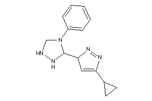 3-(5-cyclopropyl-3H-pyrazol-3-yl)-4-phenyl-1,2,4-triazolidine