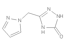 Image of 3-(pyrazol-1-ylmethyl)-1,4-dihydro-1,2,4-triazol-5-one